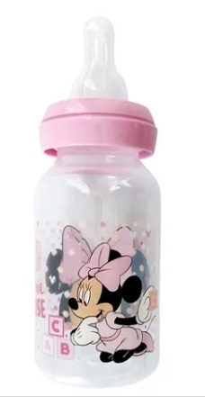 NATELLE Mamadera Mickey - Minnie 125 ml Tetina Silicona Asas Disney 0m+ - Solescitos Baby Store