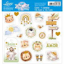 Die cuts com foil - Meu Safari - Litoarte