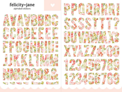 Alfabeto Adesivo Felicity Jane - Floral