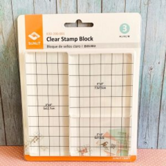 Base para carimbo - Clear Stamp Block - Sunlit