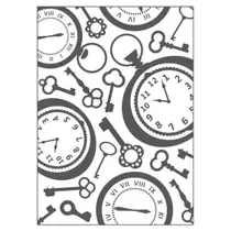 Placa para emboss - relevo - Relógios e chaves