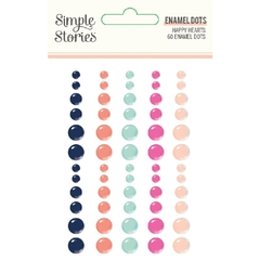 Enamel Dots Happy Hearts - Simple Stories