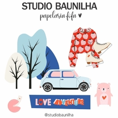 Kit Love Adventure para Planners e Scrapbooking - Studio Baunilha