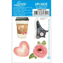 Aplique Litoarte - All Star Flores e Café (APM3-279)