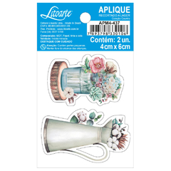 Aplique Litoarte - Country Flores (APM4-437)