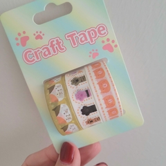 Washi tape Pets - Kit com 3