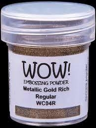 Pó para Emboss Wow - Metallic Gold Rich - comprar online