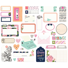 Die Cuts Journal Bits Happy Hearts - Simple Stories - comprar online