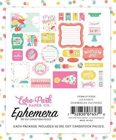 Die Cut Let's party Ephemera Echo Park - comprar online