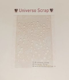 Estêncil bolhas de Sabão Universo Scrap