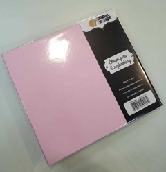 Álbum para scrapbook 20x20cm Rosa- Oficina do papel