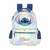 KIT MOCHILA + LANCHEIRA + ESTOJO BOX STITCH PRATA HOLOGRÁFICO - comprar online