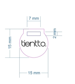 DIJES 1,5 CM CON RANURA CHICO NUEVO MODELO - comprar online