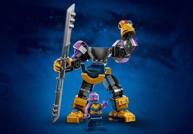 Kit Super Heroes Marvel 76242 Armadura Robô Thanos Lego Quantidade de peças  113