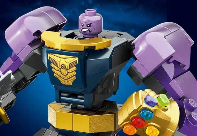 Kit Super Heroes Marvel 76242 Armadura Robô Thanos Lego Quantidade de peças  113