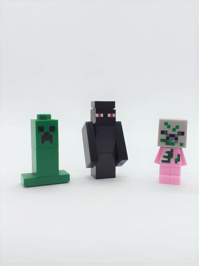 Personagem Enderman e Creeper Minecraft