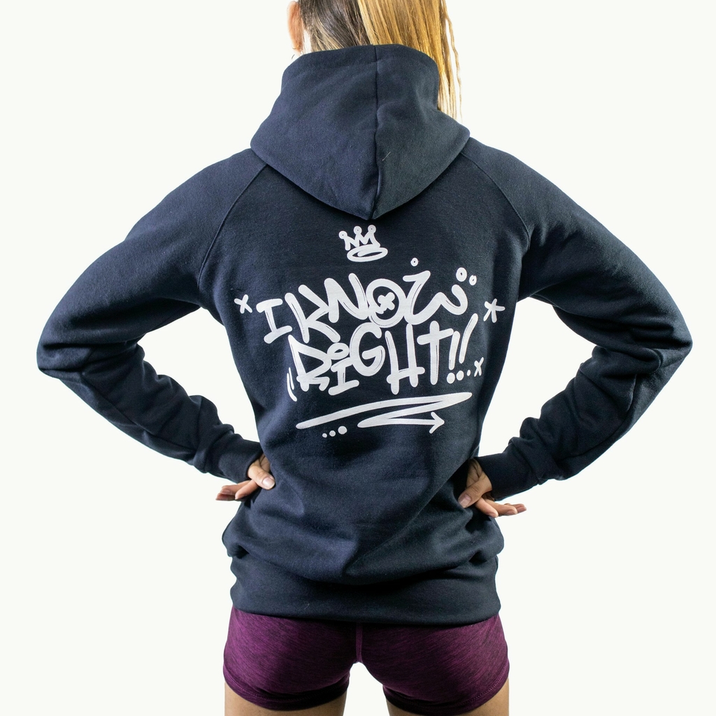 Buzo negro online liso mujer