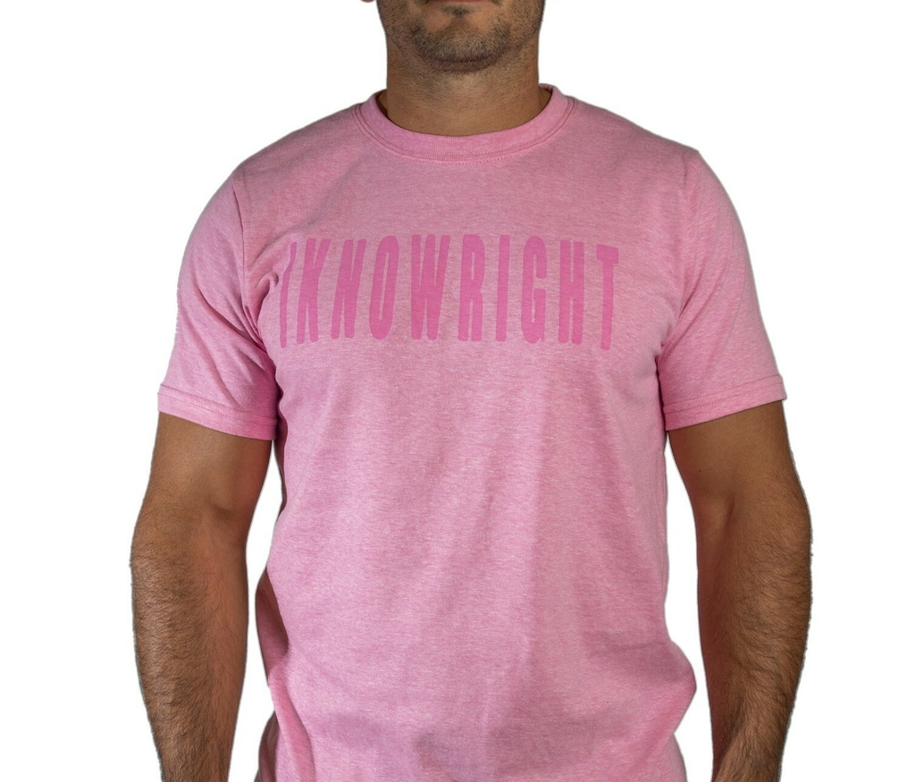 Remera hombre "i know right " (rosa) - Comprar en IKR
