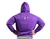 Buzo frisa hoodie hombre "i know right" (violeta) en internet