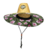 sombrero paja "escudo southfit 23'' (flores)