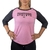 Remera 3/4 mujer "ikr athlete" (rosa y negro) en internet
