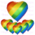 GLOBO CORAZON LGBT 60 CM