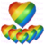 GLOBO CORAZON LGBT 60 CM - PROMO X 50UN. - comprar online