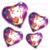 GLOBO CORAZON UNIC VIOLET 18" - PROMO X 50 UN