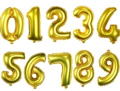 Globo Numero Dorado 26" - Promo x 50 u en internet