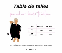 Poncho toalla Butterfly - comprar online