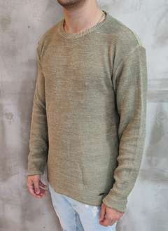 Sweater Tejido De Paul Verde - PLUMA BLANCA