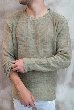 Sweater Tejido De Paul Verde - comprar online