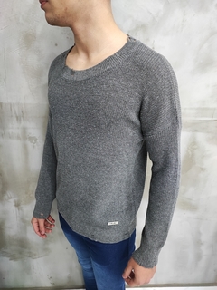 Sweater Rotured Gris - comprar online