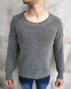 Sweater Rotured Gris