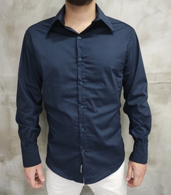 Camisa Mois Azul Noche - comprar online