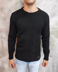 Sweater Vermont Negro - PLUMA BLANCA