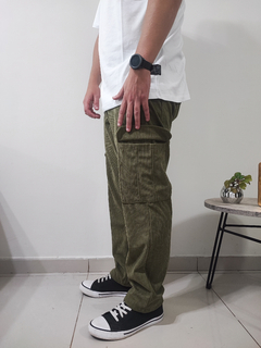 Pantalon Corderoy Finan Verde - tienda online