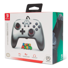 Control Para Nintendo con cable Mario Silver - Anywhere Tienda 