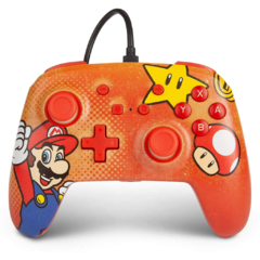 Control Para Nintendo con cable Mario Vintage