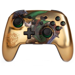 Control inalámbrico Nintendo Zelda/ Link Gold
