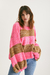 SWEATER BREE FUCSIA Y CAMEL