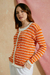 Imagen de SET CARDIGAN OLI + MUSCULOSA LOU NARANJA Y CRUDO