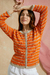 SET CARDIGAN OLI + MUSCULOSA LOU NARANJA BEIGE - comprar online