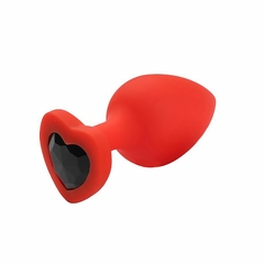 PLUG ANAL P CORAÇÃO EM SILICONE VERMELHO na internet