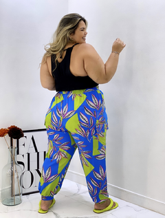 Calça Jogger Estamparia Azul na internet