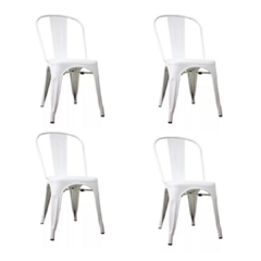 Combo x4 Silla Tolix Blanco