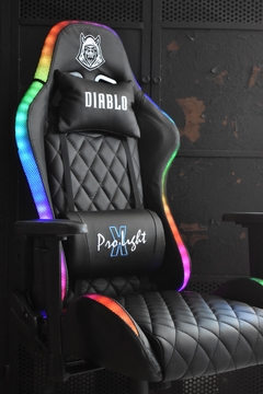 GC-LD - SILLA GAMER DIABLO PRO LIGHT NEGRO LUCES LED - comprar online