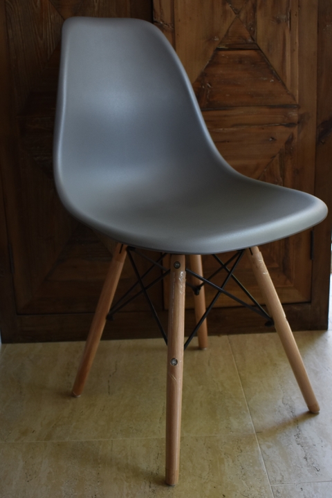 Pack de sillas nordicas Tulip con almohadón - Gris – DECOINFINITY