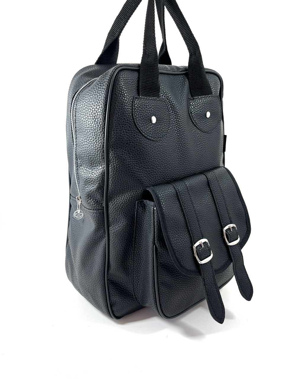 Mochila Tiradores Cuerina Negro Comprar en Mifina