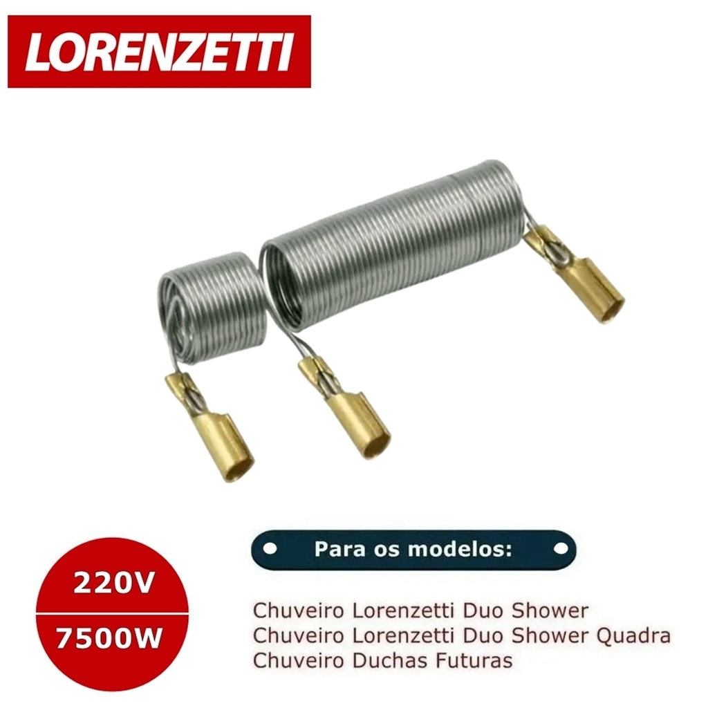 Chuveiro e Ducha Duo Shower Turbo Multitemperaturas 220v 7500w Lorenzetti
